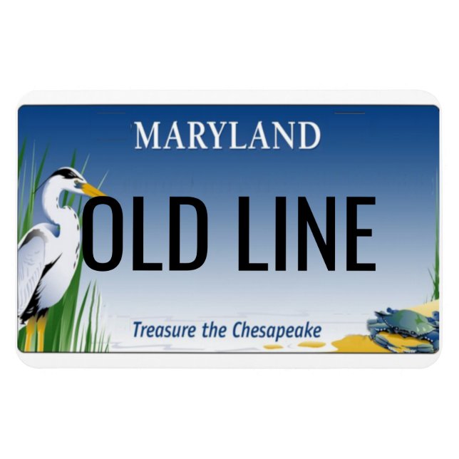 Imán Placa de licencia de Maryland Flexible (Horizontal)
