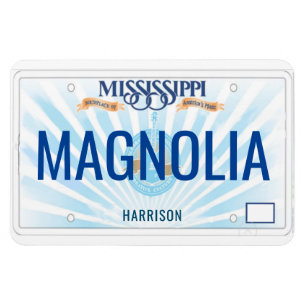 Imán Placa de licencia de Mississippi flexible