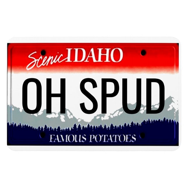 Imán Placa de licencia Idaho Flexible (Horizontal)