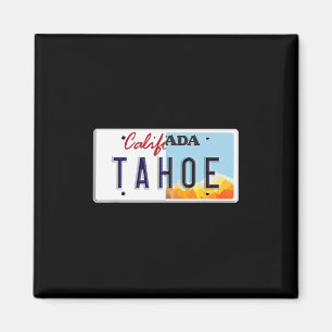 Imán Placa de Matrícula Antigua Lake Tahoe California N