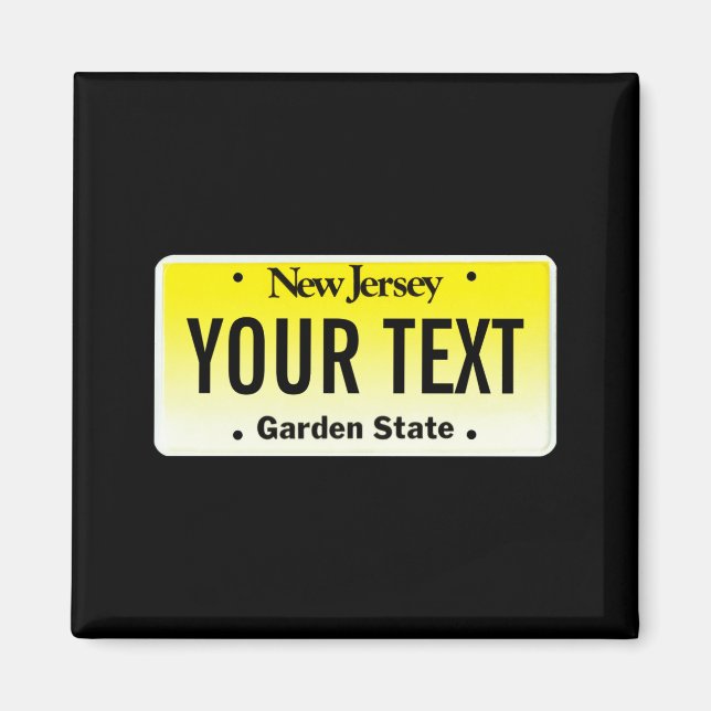 Imán Placa de New Jersey (Frente)
