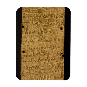 Imán Placa de oro con inscripción fenicia, de Santa