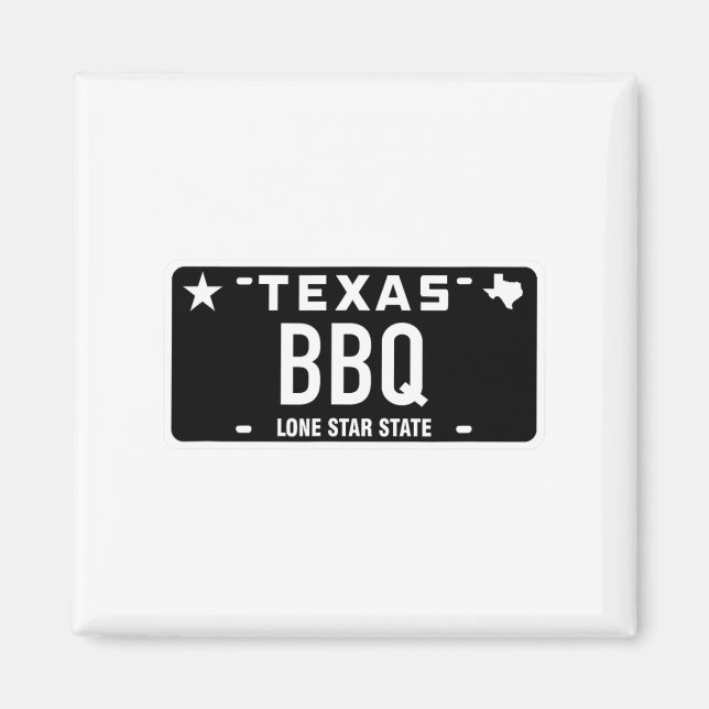 Imán Placa de Texas Bbq Comida Carne Tx Austin Regalo (Frente)