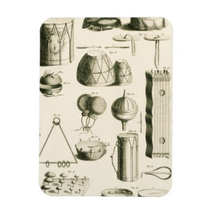 Imán Placa II: Instrumento de percusión antiguo y