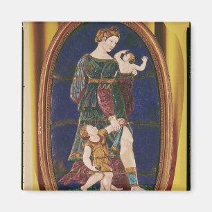 Imán Placa que representa la caridad, Lemosín, 1559