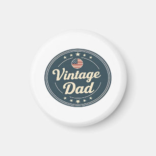 Imán Placa Retro de Papá Vintage Clásico Estrellas y Fr
