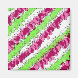 Imán Placa roja y verde angustiada