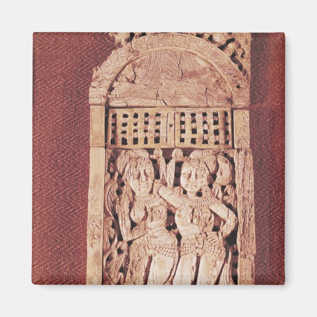 Imán Placa tallada de India (Frente)