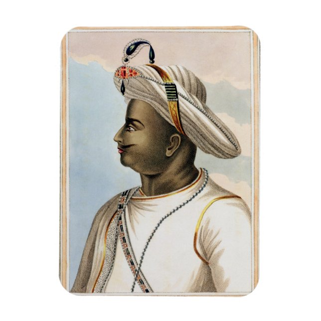 Imán Placa Tippoo Sultan (1749-99) de "Picturesque Sc. (Vertical)