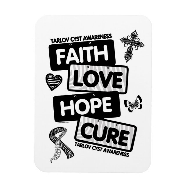 Imán Placas de licencia...Tarlov Cyst (Vertical)