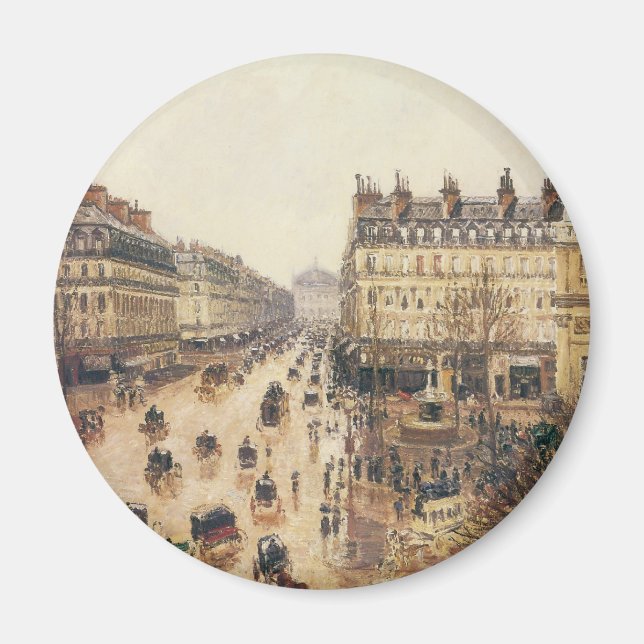 Imán Place du Théâtre Français, París Lluvia de Pissarr (Frente)