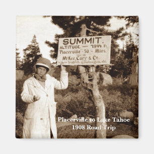Imán Placerville al viaje por carretera 1908 del lago
