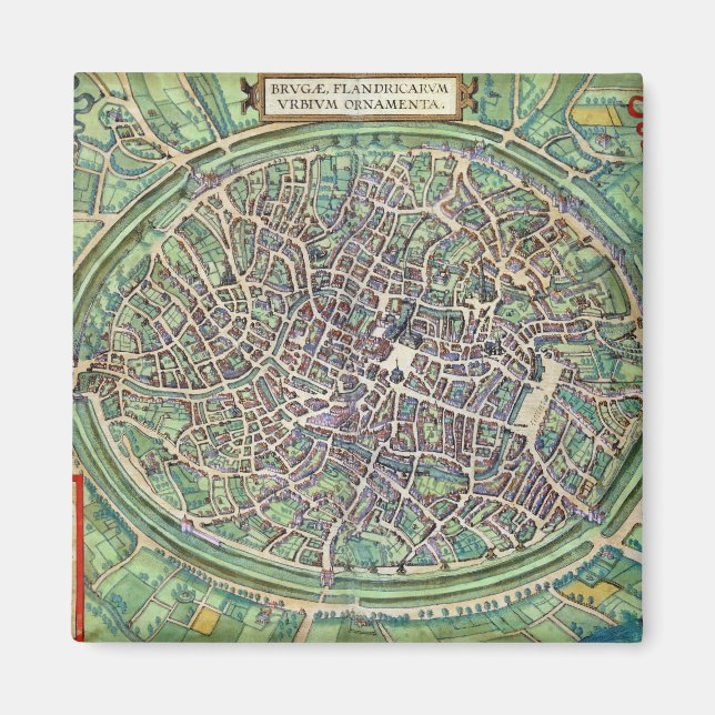 Imán Plan de Brujas, de 'Civitates Orbis Terraru (Frente)