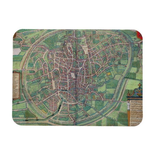 Imán Plan de Bruselas, de 'Civitates Orbis Terra' (Horizontal)