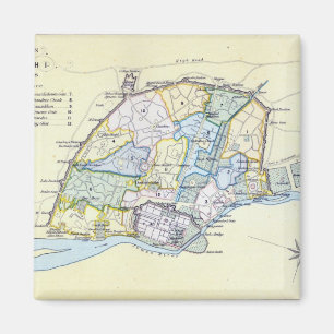 Imán Plan de Delhi 1857-58, grabado por Guyot y