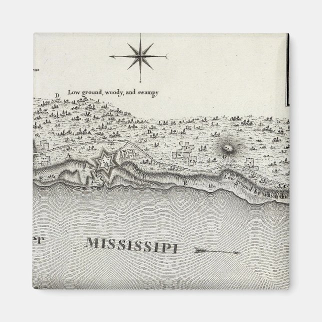 Imán Plan De Fort Baton Rouge (Frente)