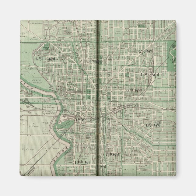 Imán Plan de Indianápolis (Frente)