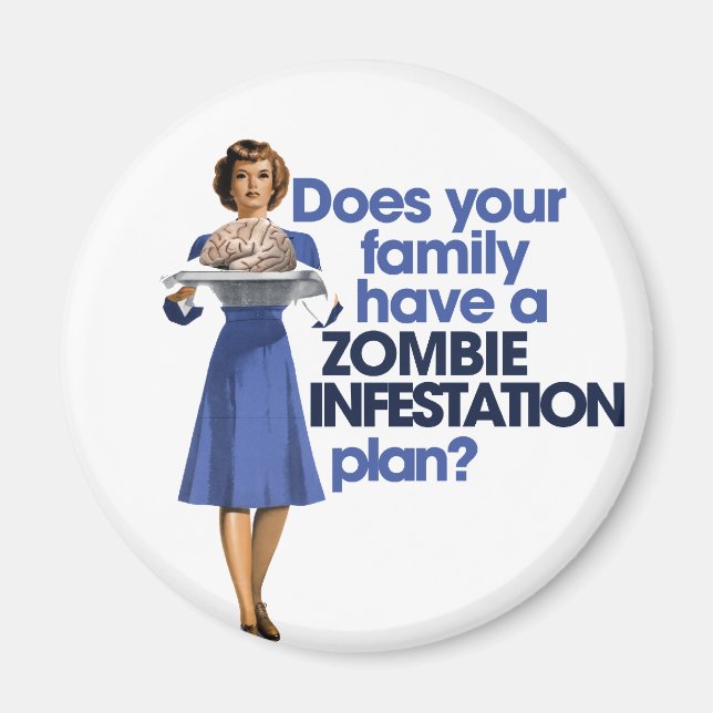Imán Plan de Infestación Zombie (Frente)