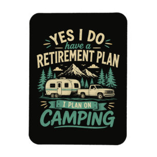 Imán Plan de jubilación de camping
