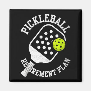 Imán plan de jubilación de pickleball