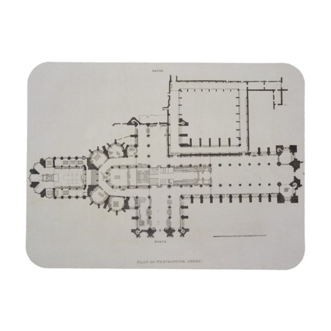 Imán Plan de la Abadía de Westminster, plato 1 de 'West (Horizontal)