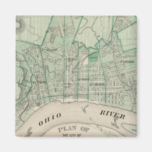 Imán Plan de la ciudad de Nueva Albany, Floyd Co, India