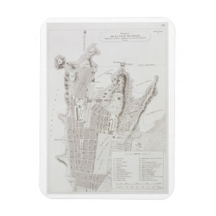 Imán Plan de la ciudad de Sydney, del 'viaje Autour du