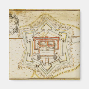 Imán Plan de la ciudadela de Milano