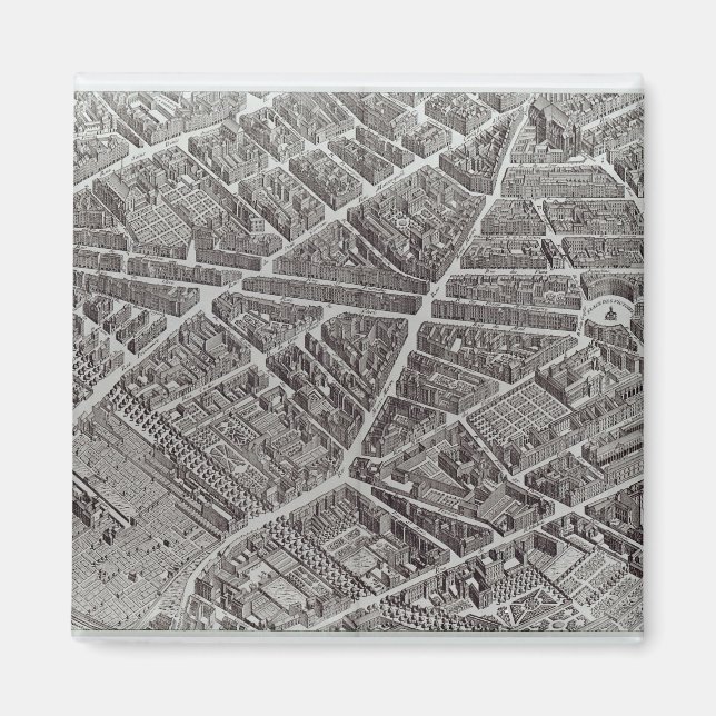 Imán Plan de París, conocido como el "Plan de Turgot" (Frente)