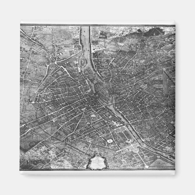 Imán Plan de París, conocido como el "Plan de Turgot" (Frente)