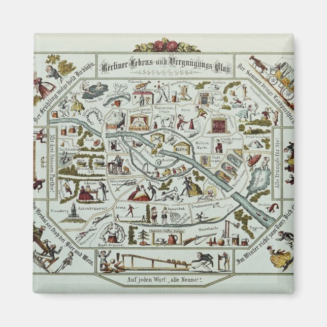 Imán Plan de vida y diversión de Berlín (Frente)