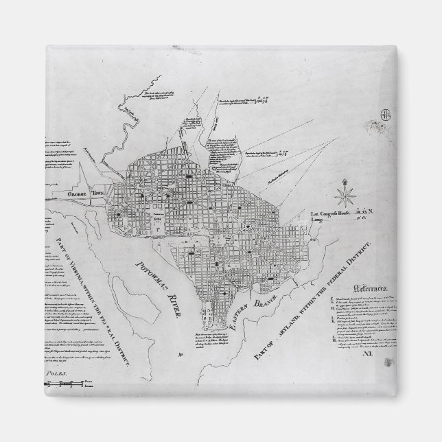 Imán Plan de Washington D.C. (Frente)
