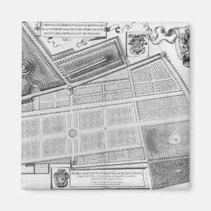 Imán Plan del jardín real