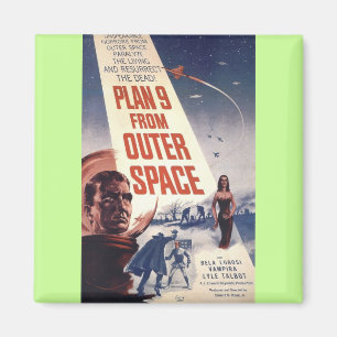 Imán Plan nueve del espacio exterior "