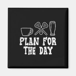 Imán Plan Para El Día Café Lacrosse Beer Lax Beer