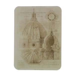 Imán Plan, sección y elevación de la catedral de