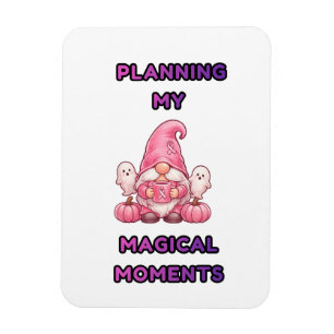Imán Planeando Mis Momentos Mágicos – Gnomo Rosa