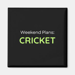 Imán Planes de fin de semana jugador de cricket 