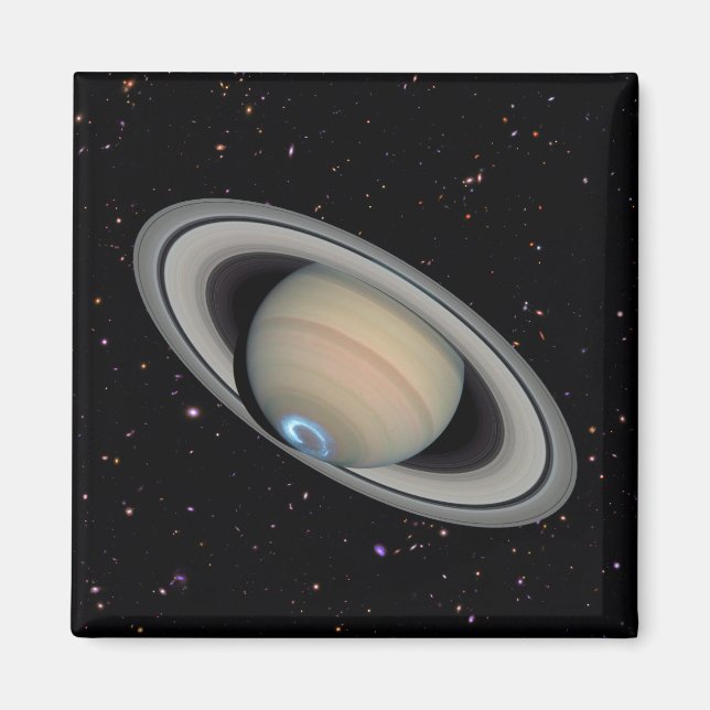 Imán Planet Saturn Starry Sky (Frente)