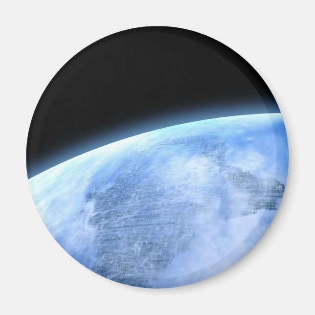 Imán planeta azul (Frente)
