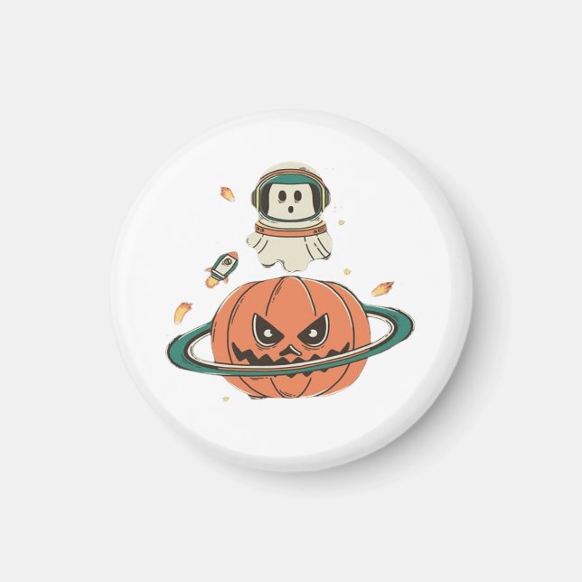 Imán Planeta de calabaza (Frente)