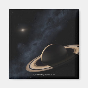 Imán Planeta de Saturn en la Sistema Solar, primer