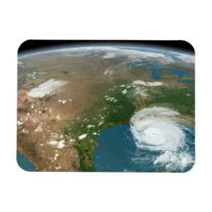 Imán Planeta Panorámico Tierra Y Estados Unidos.