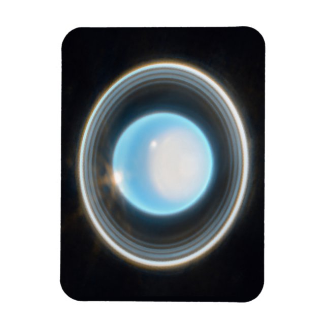 Imán Planeta Urano con Rings JWST Image (Vertical)
