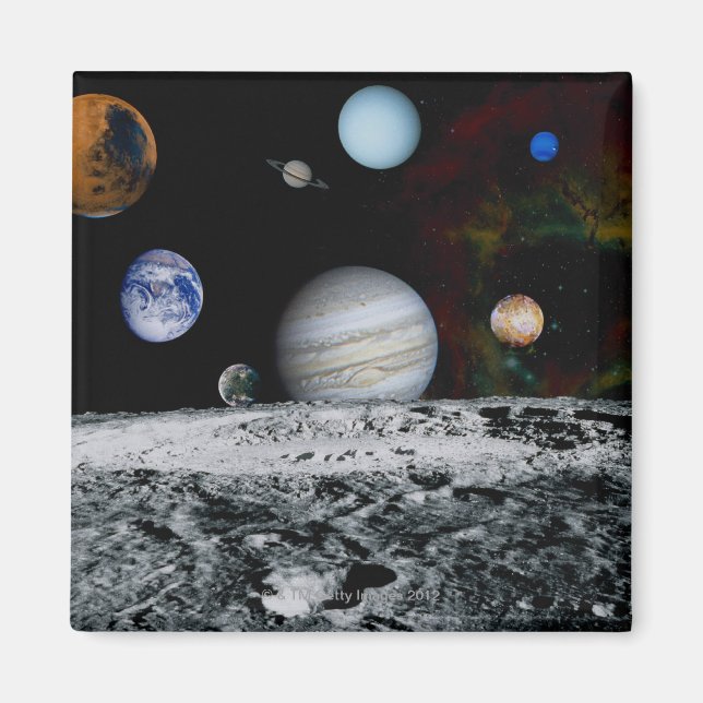 Imán Planetas del sistema solar (Frente)