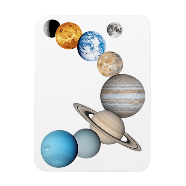 Imán Planetas del sistema solar (intercambiables en col (Vertical)