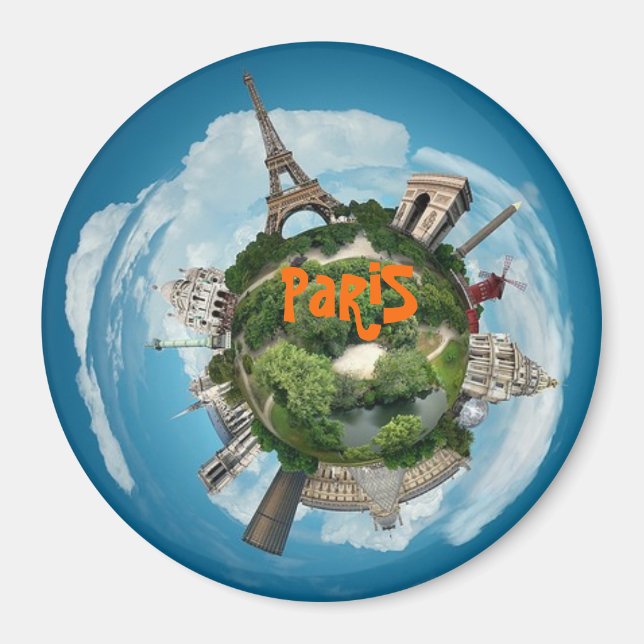 Imán planetparis, PaRiS (Frente)