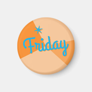 Imán Planificador de bloques de color retro