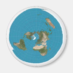 Imán plano del refrigerador de la tierra