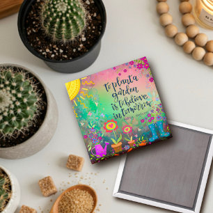 Imán Planta Cute una huerta Bonito moderna Inespiritivi